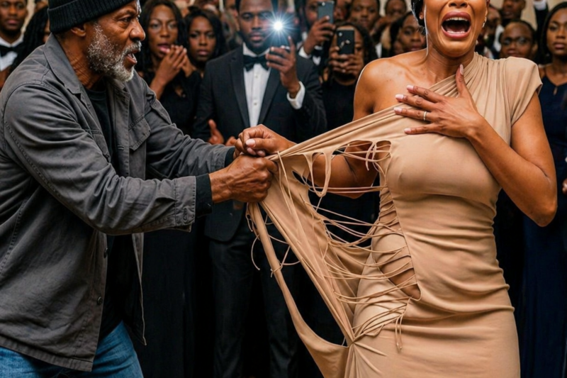 A Homeless Man Tears a Billionaire’s Dress to Save Her Life… But What Happened Next Shocked Me