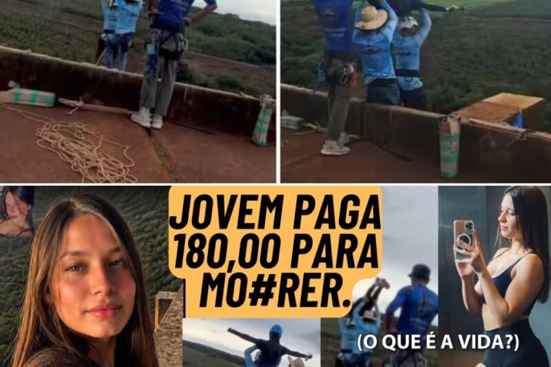 Maria Eduarda, 21 anos, morreu após salto sem corda em Limeira: falha inacreditável revolta o Brasil